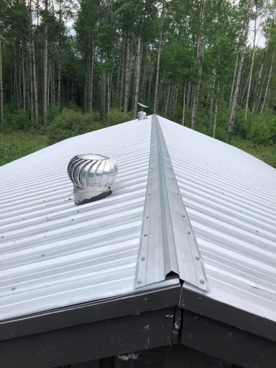 Ready Tech Starlink installation on a rural metal roof