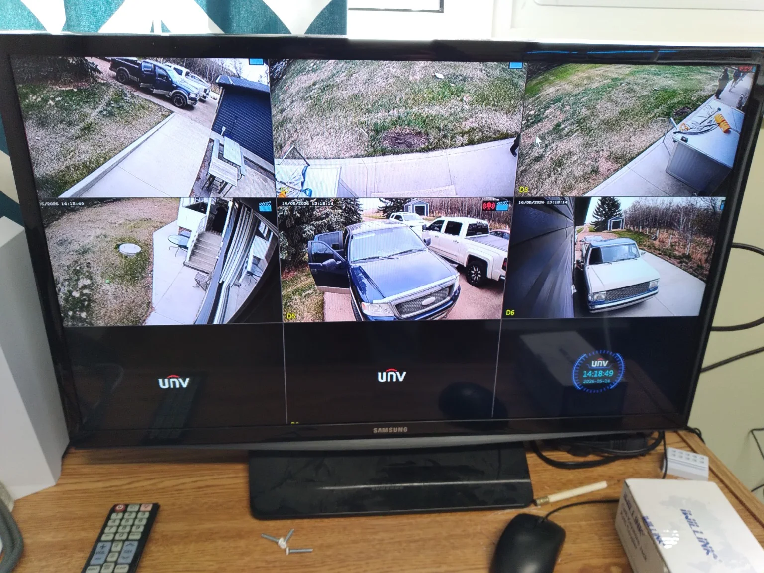 Ready Tech residential Uniview multi-camera local live view